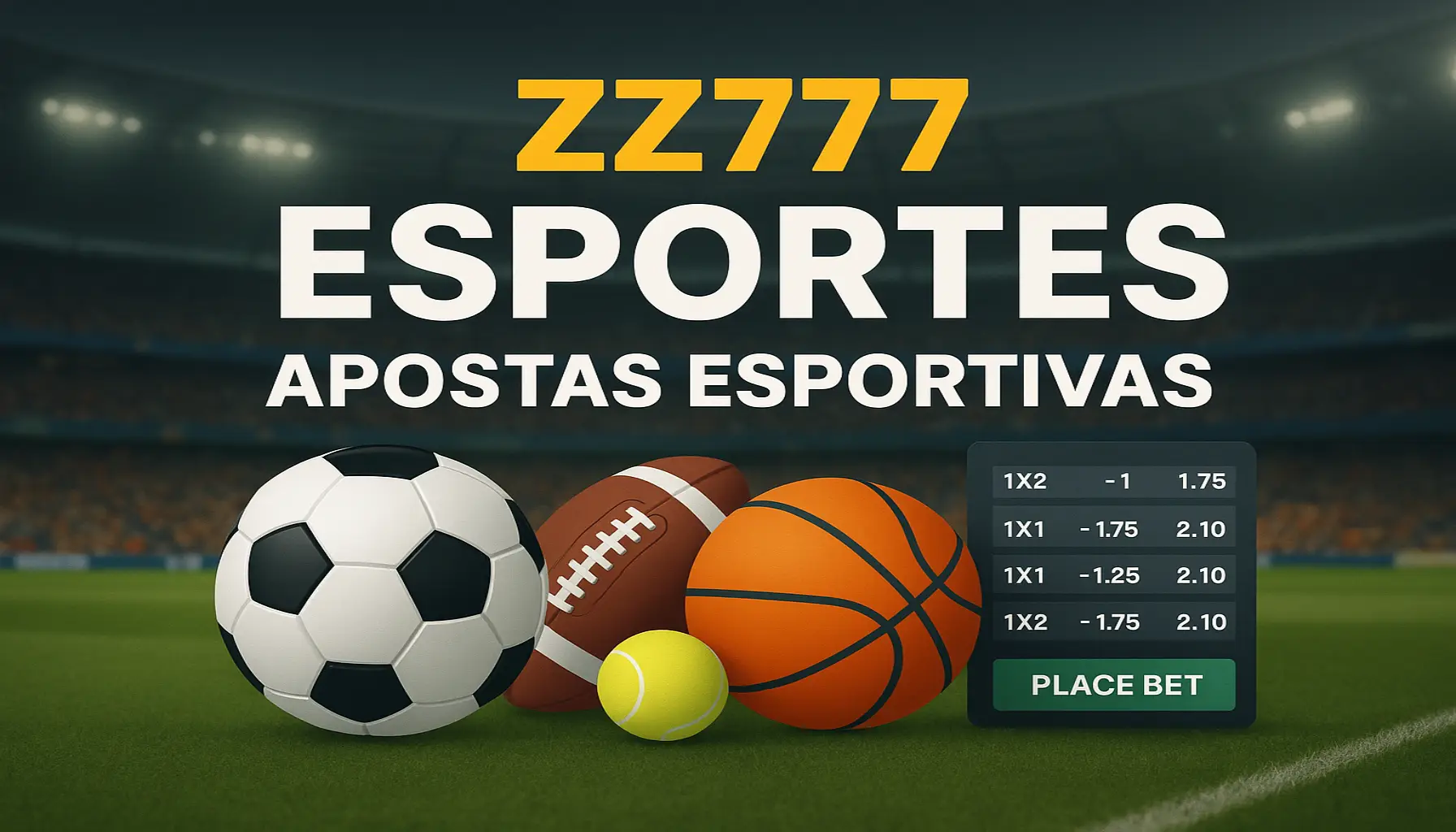Aposte em apostas esportivas no cassino online ZZ777